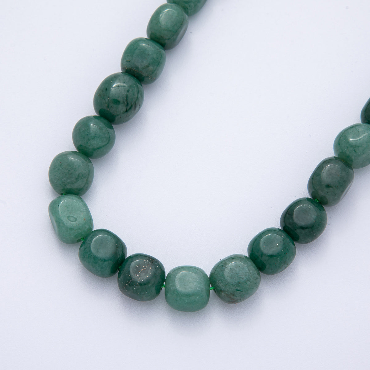 12.5mm Natural Gemstone Pebble Bead Strand Finding | WA-3863 ~ WA-3877