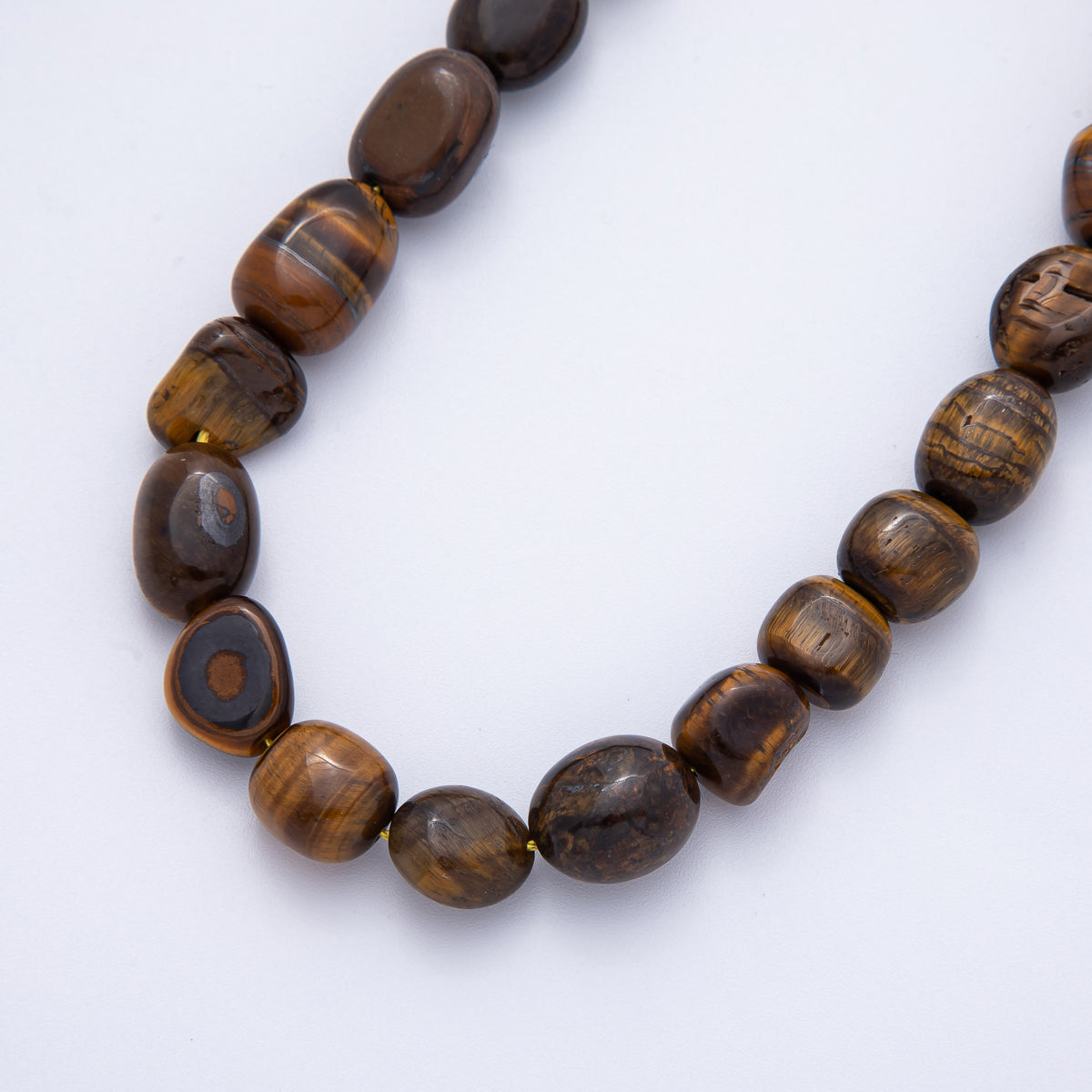 12.5mm Natural Gemstone Pebble Bead Strand Finding | WA-3863 ~ WA-3877