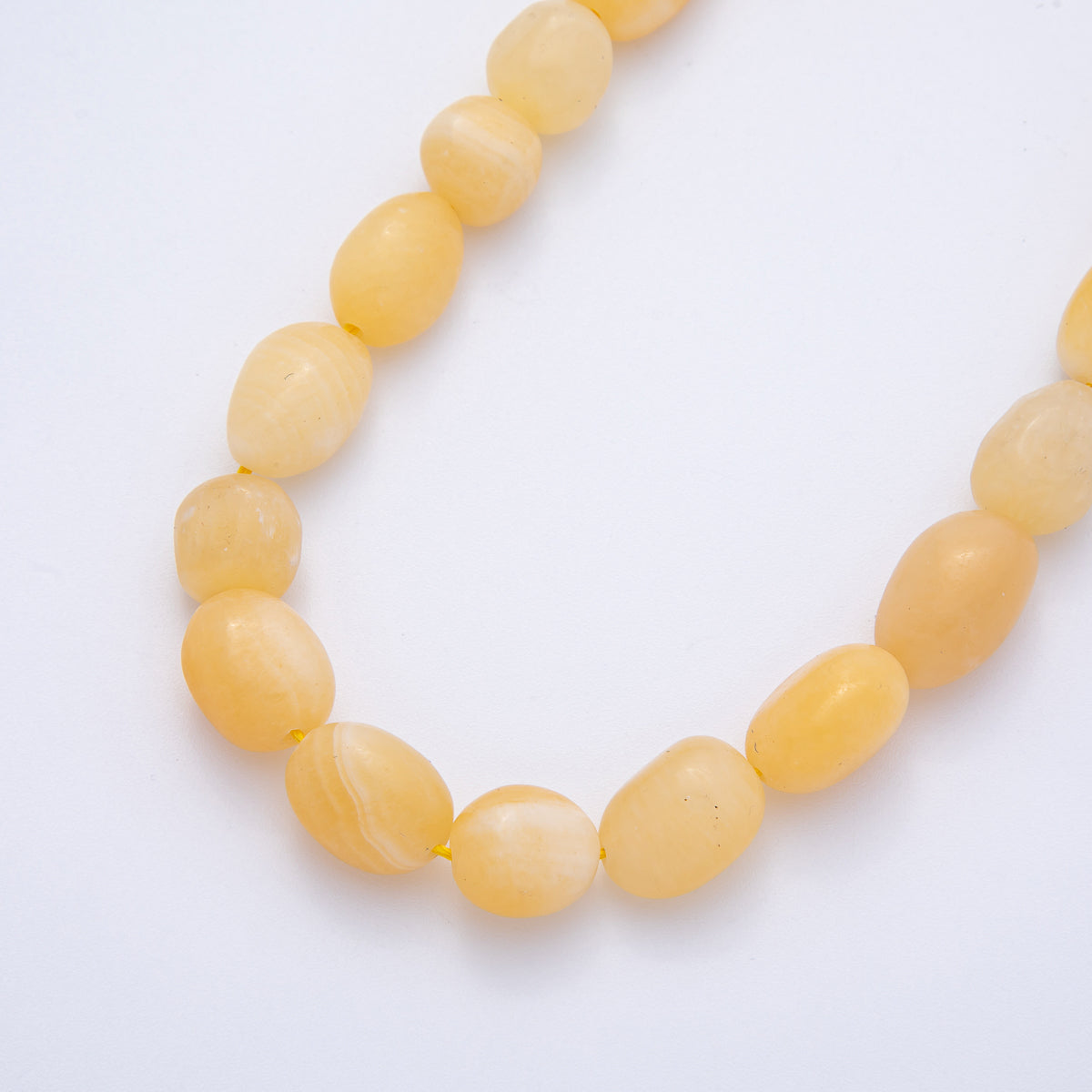 12.5mm Natural Gemstone Pebble Bead Strand Finding | WA-3863 ~ WA-3877