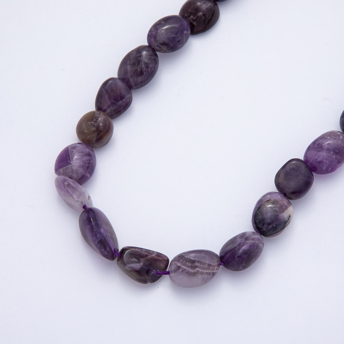 12.5mm Natural Gemstone Pebble Bead Strand Finding | WA-3863 ~ WA-3877