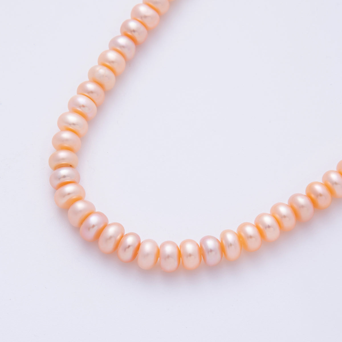 6mm Pink, Purple Natural Shell Pearl Rondelle Bead Strand Finding | WA-4052 WA-4053