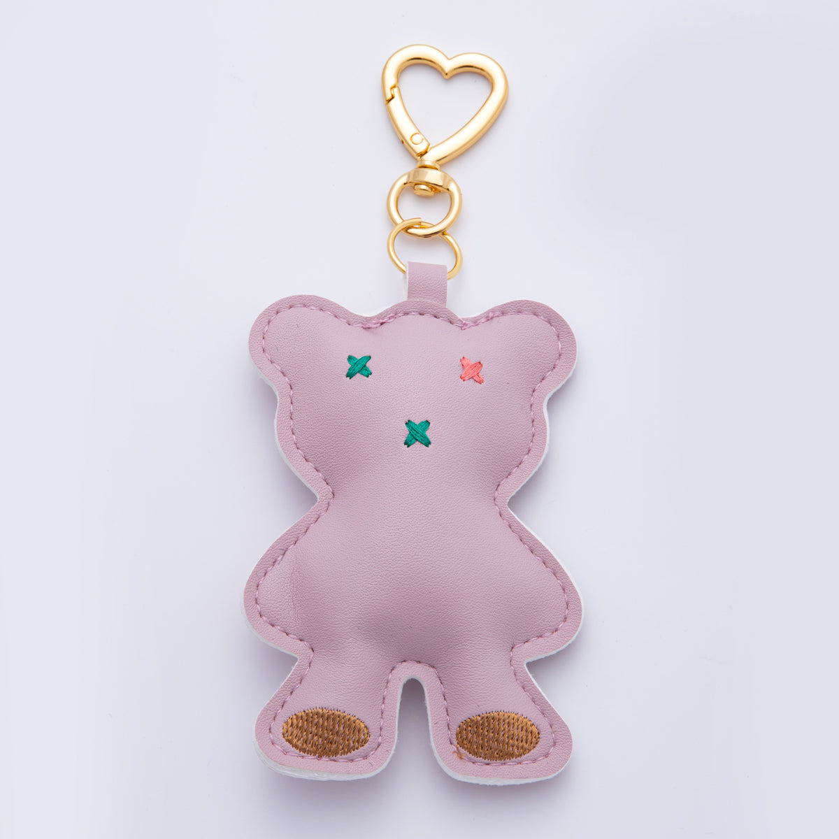 Leather Bear Keychain Handmade Bag Charm Cute Leather Animal Purse Accessory WB-00042