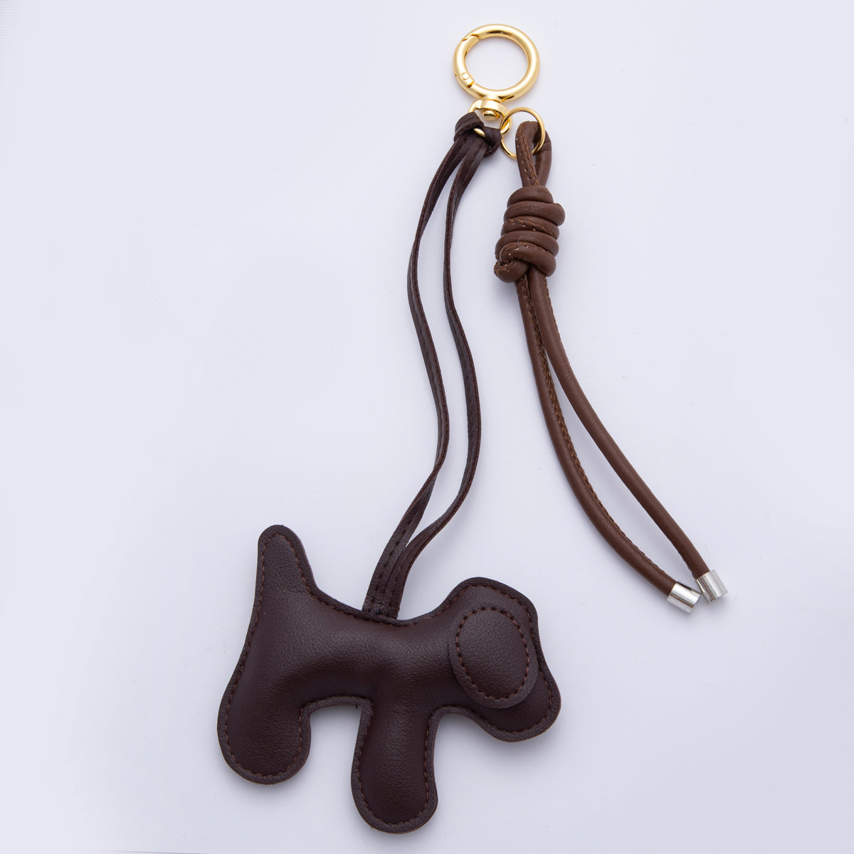 Leather Dog Keyring Purse Bag Backpack Charm Accessory WB-00076