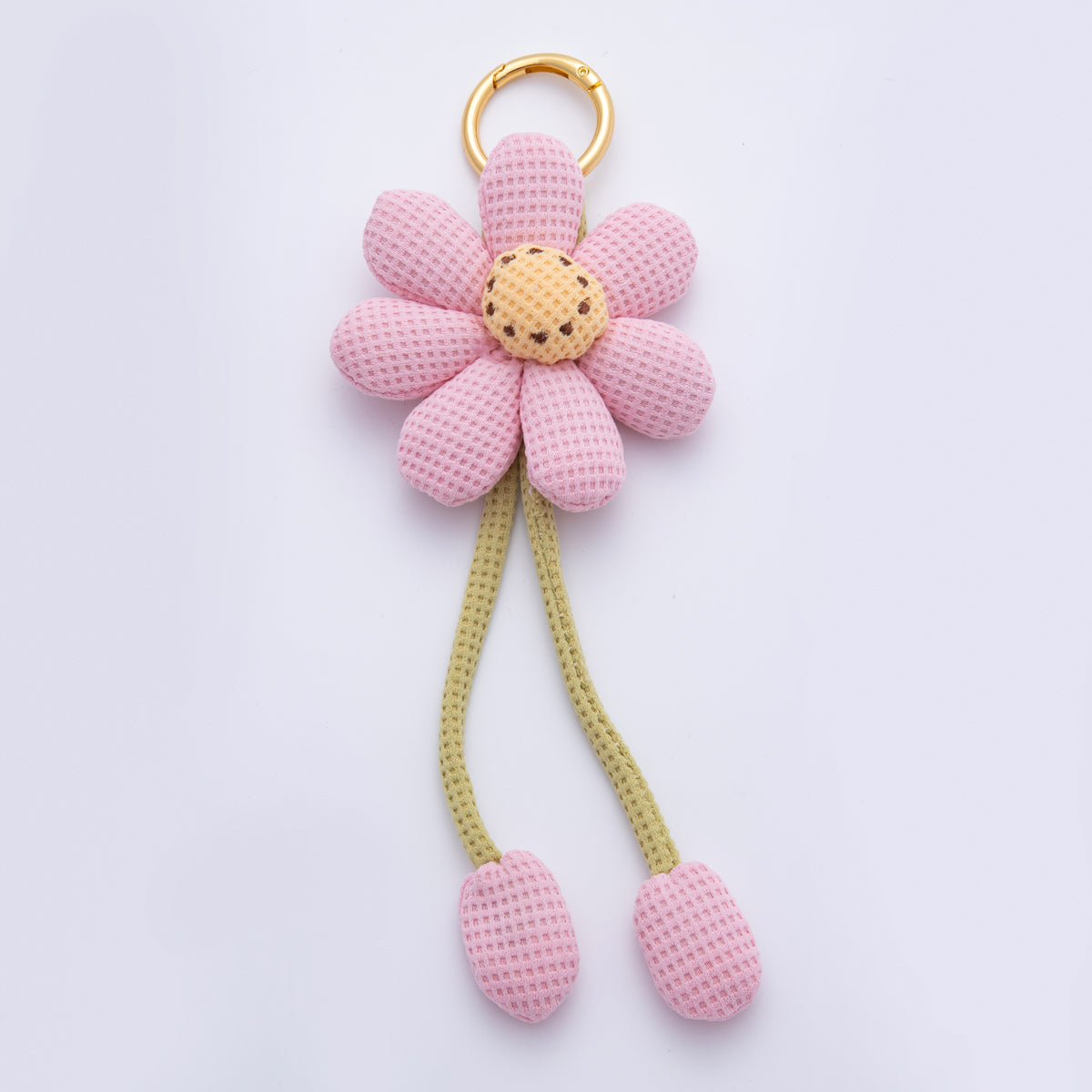 Daisy Bag Charm Keychain Purse Accessory Flower Ornament WB-00082
