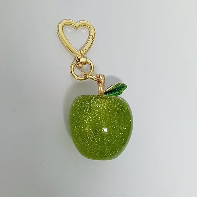Fruits Keychain accessories Green Apple Charm Accessories WB-00109