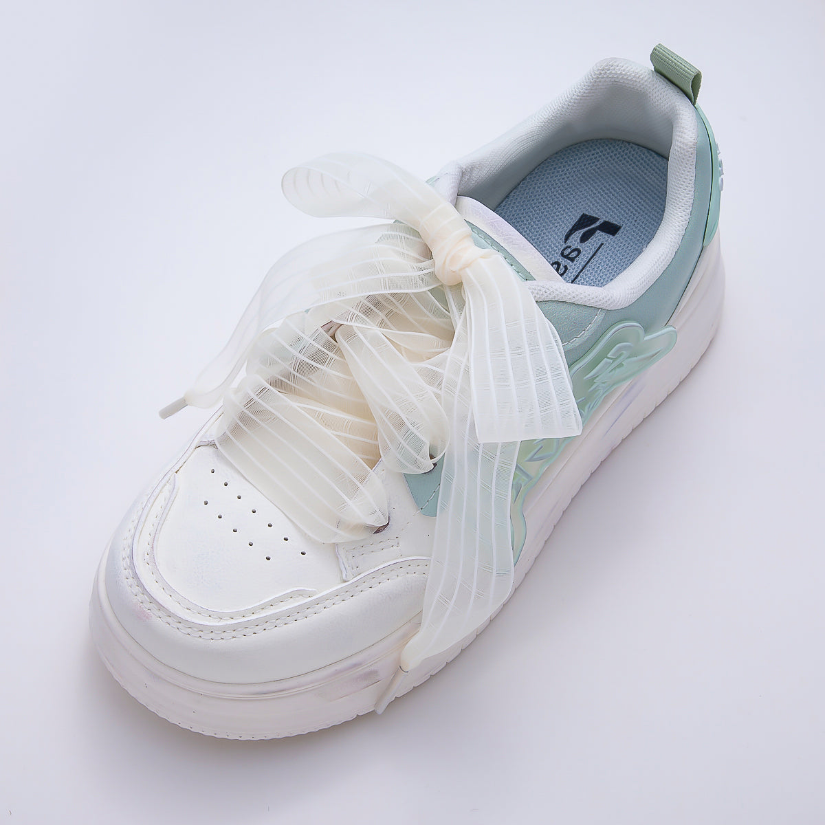 Yellow, Pink, Blue, Purple, Beige, Green Stripe Ribbon Shoelace Accessories | WB-00364 ~ WB-00369