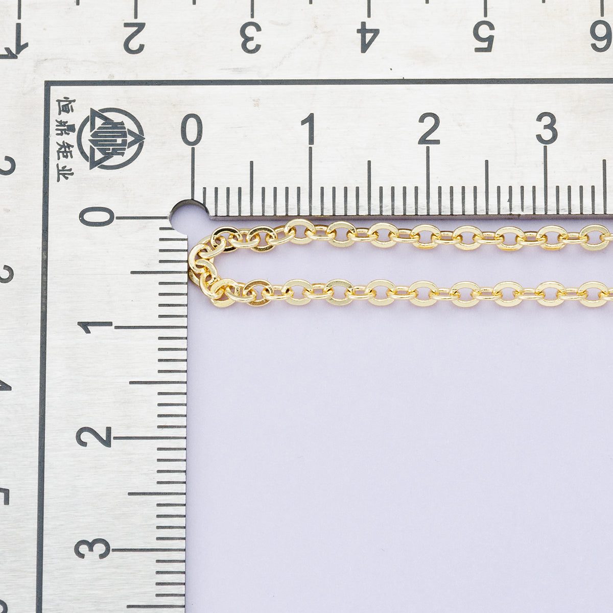 24K Gold Filled 2mm Standard Minimalist Cable Unfinished Chain by Yard | Roll-01865