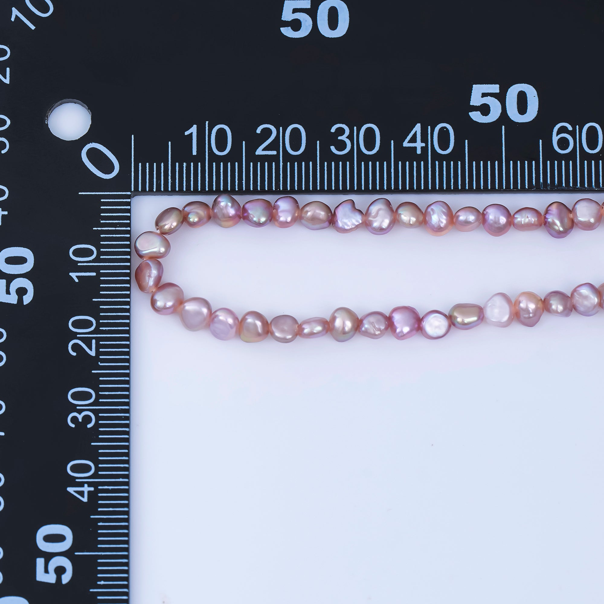24K Gold Filled 4.6mm Natural Freshwater Pearl Chain 15 Inch Necklace with Extender | WA-1005