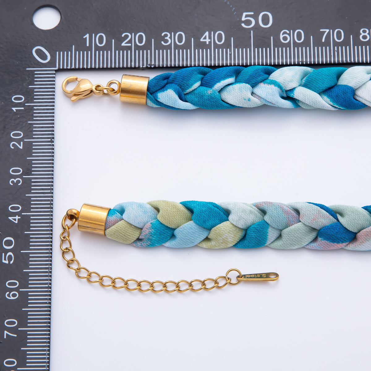 Ready to wear Fabric Necklace 17 Inch for Jewelry Making Supply WA-674