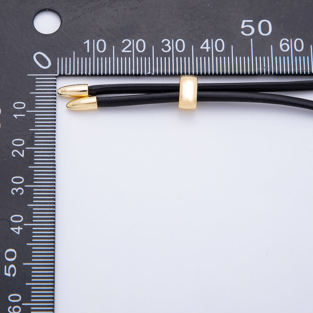 18K Gold Filled 2mm Brown, Black Leather Bolo Chain 31.5 Inch Necklace | WA-1196 WA-1200