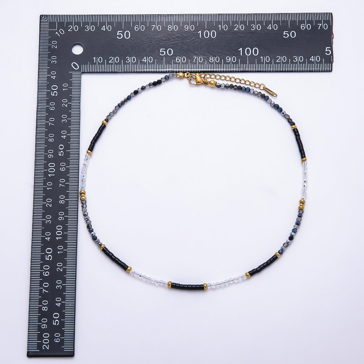 Handmade 4mm Multicolor Multifaceted Round Tube Gemstone Chain 16 Inch Necklace | WA-00095 ~ WA-00098