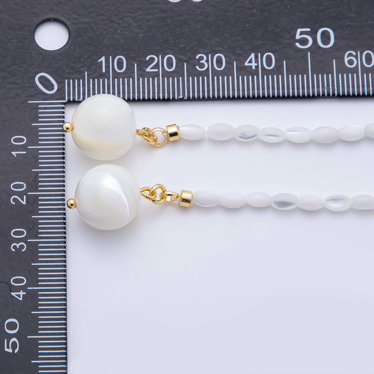 3.3mm Freshwater Pearl Rice-Shaped Lariat Chain Necklace  | WA-1180