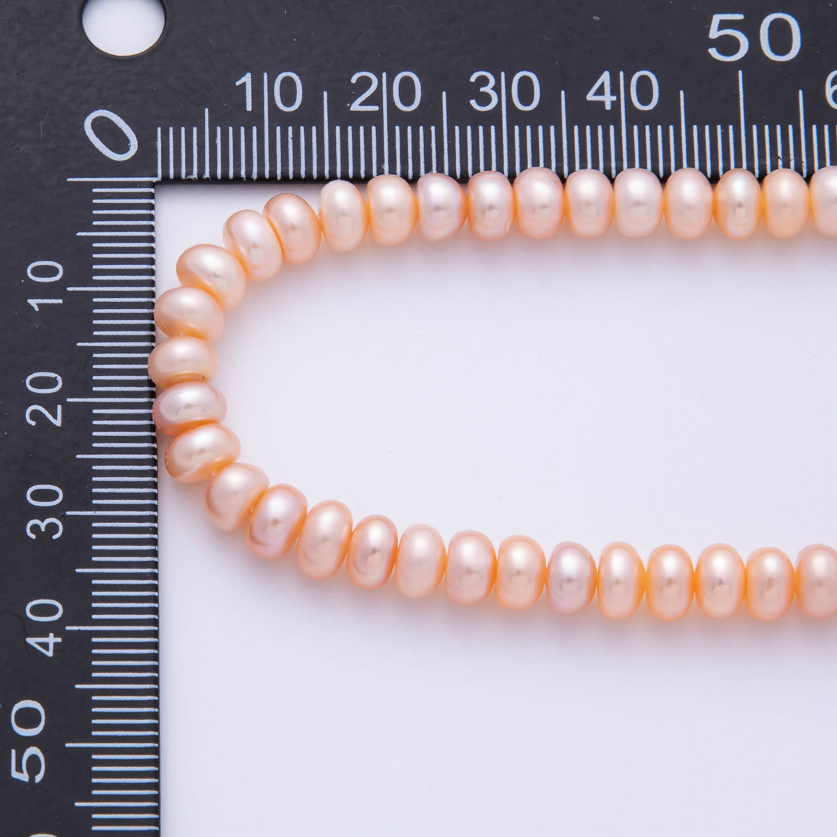 6mm Pink, Purple Natural Shell Pearl Rondelle Bead Strand Finding | WA-4052 WA-4053