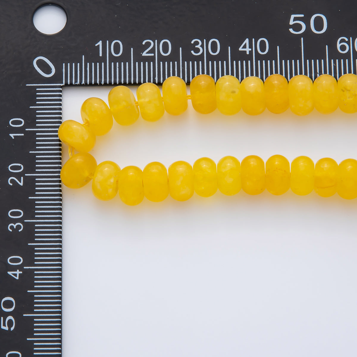 8mm Yellow Citrine Rondelle Natural Gemstone Bead Strand Finding | WA-03791