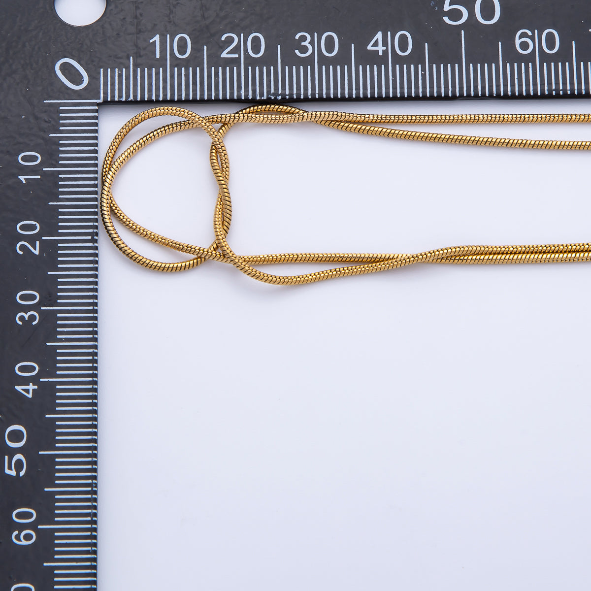 Stainless Steel 1.2mm Knot Snake Chain 18 Inch Necklace in Gold & Silver | WA-3995 WA-3996