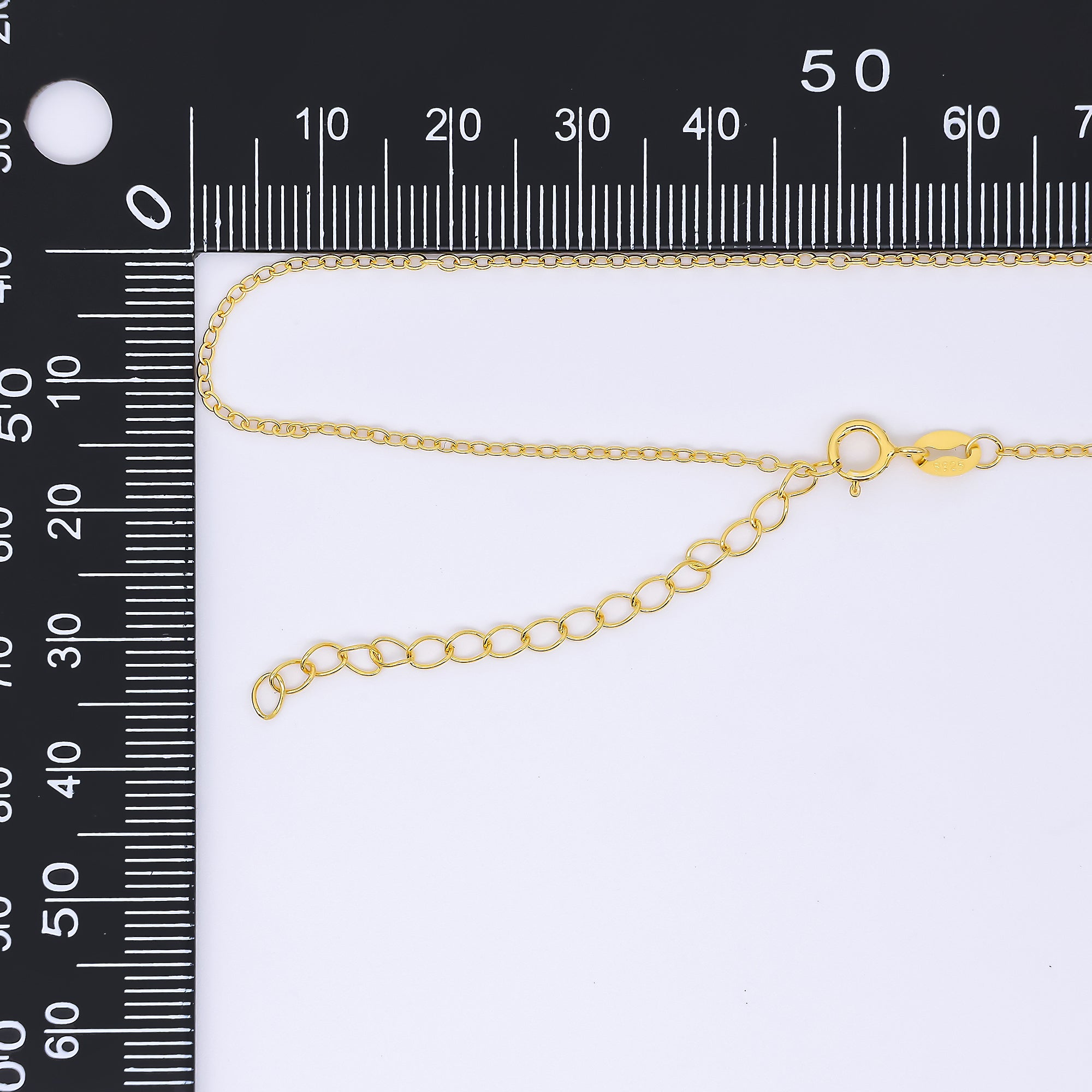 24K Gold Vermeil S925 1.4mm Dainty Classic Cable Chain 18 Inch Necklace | WA-3245