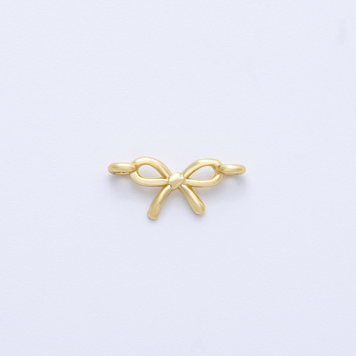 14K Gold Filled 5mm Mini Ribbon Bow Connector | Y173