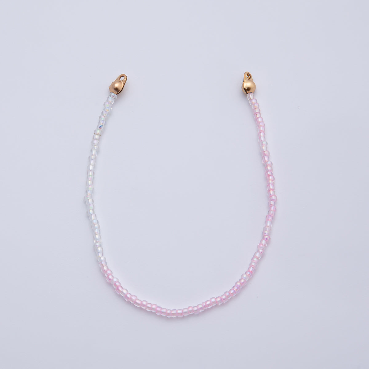 18K Gold Filled 4mm AB Pink, Blue, Teal White Gemstone Crimp Handmade Finding | Z1401 ~ Z1403