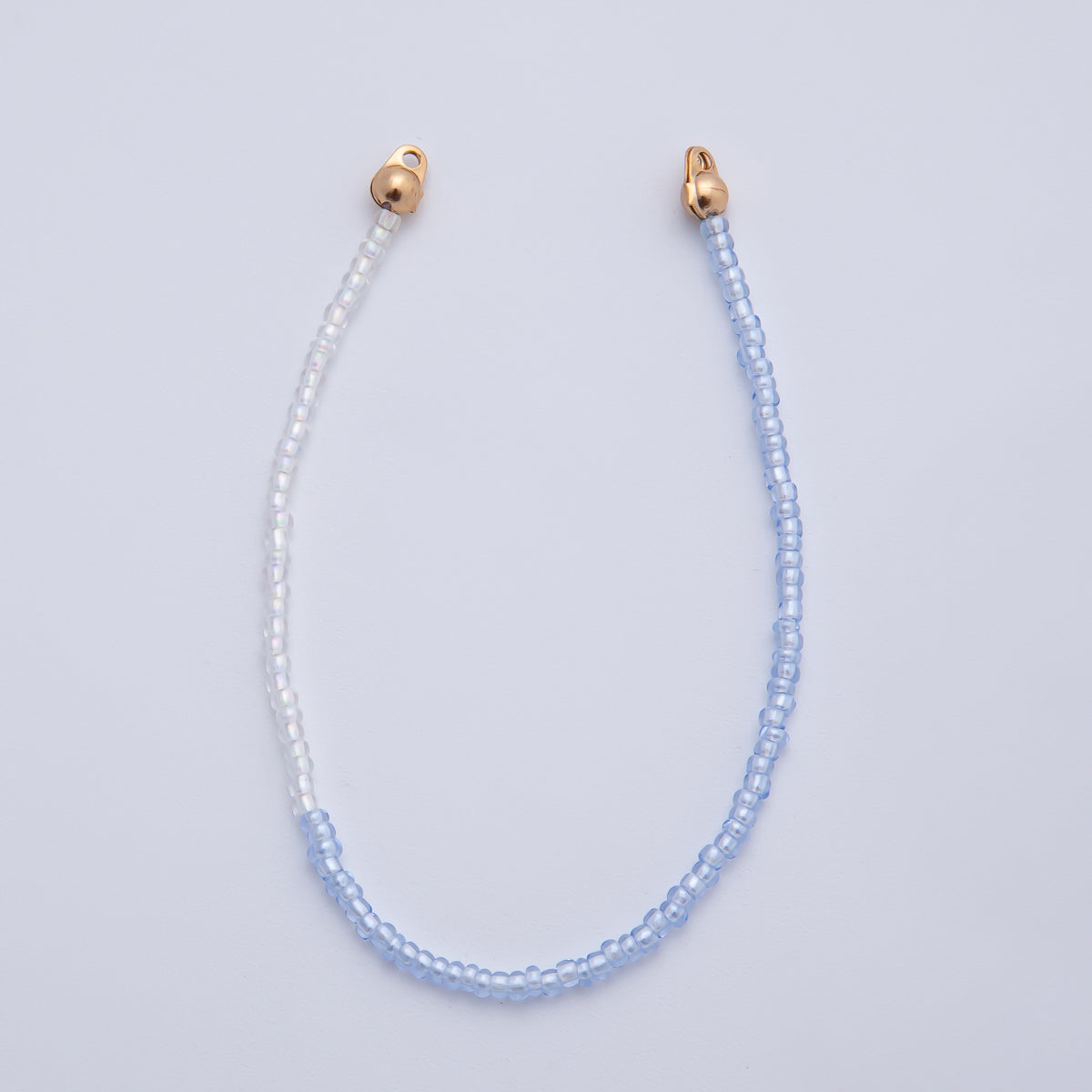 18K Gold Filled 4mm AB Pink, Blue, Teal White Gemstone Crimp Handmade Finding | Z1401 ~ Z1403