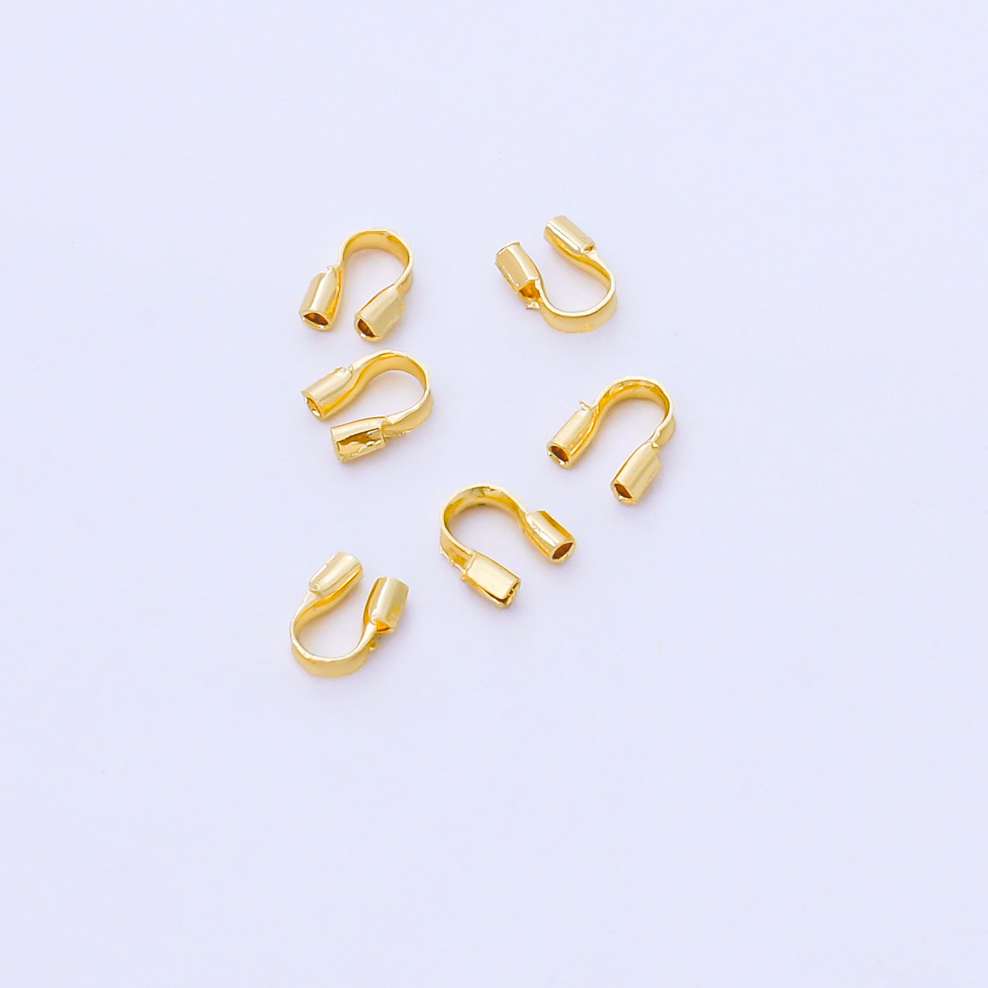 24K Gold Filled 5mm Minimalist Wire Guard Findings Set | Z1035