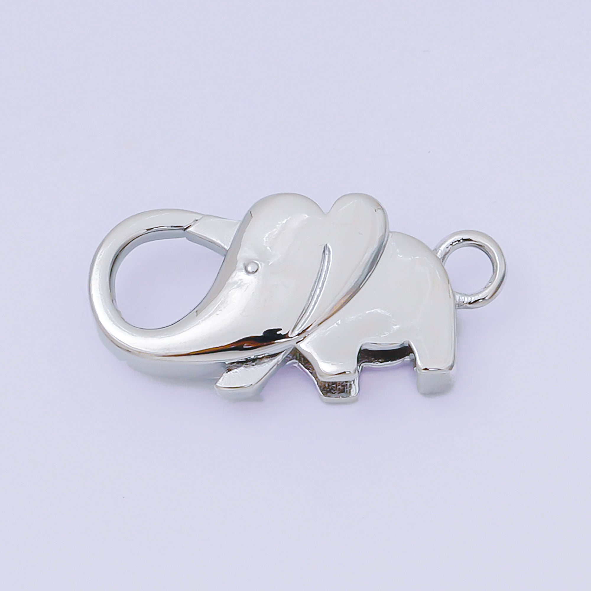 24K Gold Filled Elephant-Shaped Lobster Clasp Closure Finding in Gold & Silver | Z-1318
