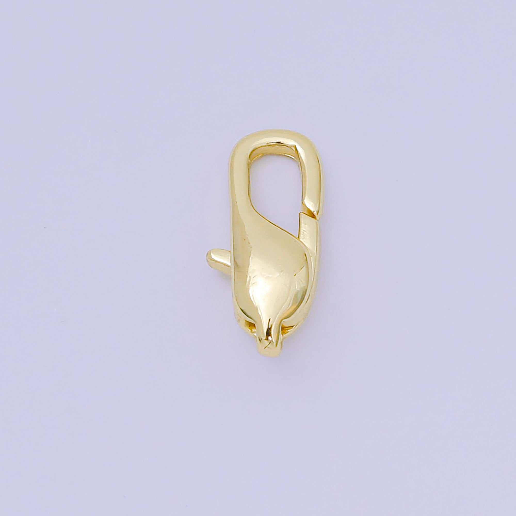 14K Gold Filled 17mm Thick Lobster Clasp Closure Finding in Gold & Silver | Z1337