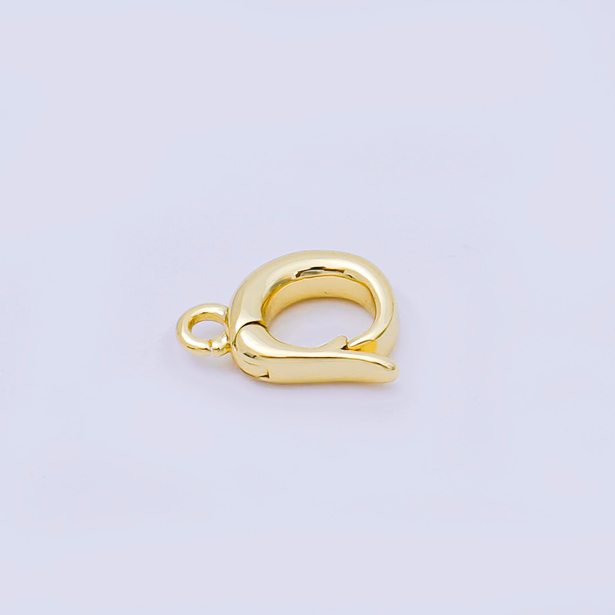 14K Gold Filled 11mm Dainty Bail Clasp Open Charm Finding in Gold & Silver | Z1340