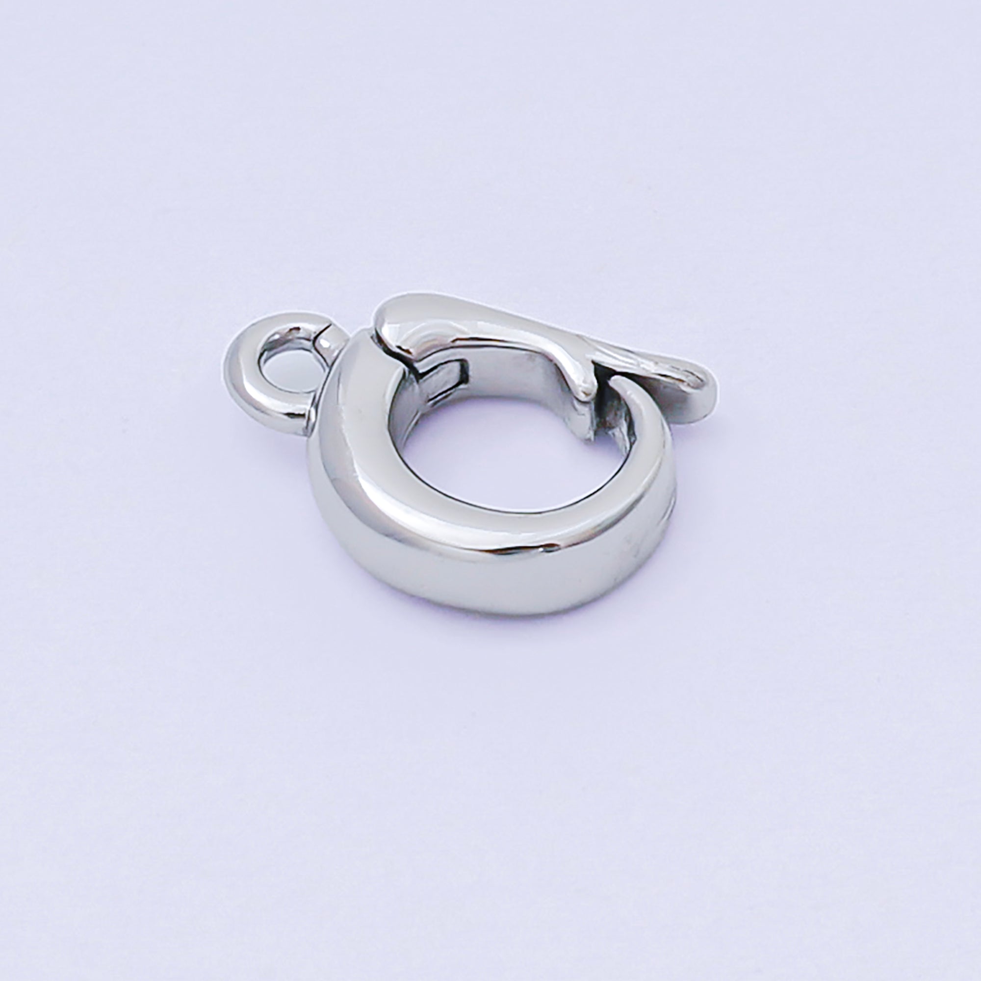 14K Gold Filled 11mm Dainty Bail Clasp Open Charm Finding in Gold & Silver | Z1340