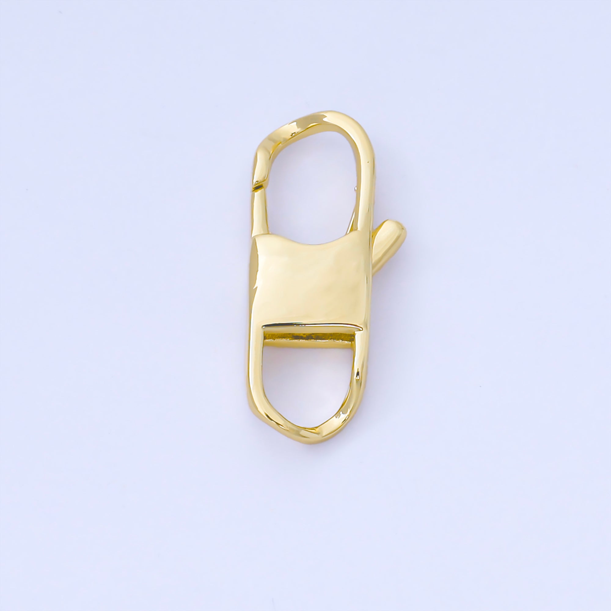 14K Gold Filled 14.5mm Minimalist Lobster Clasp Open Charm Finding | Z1343 Z1344