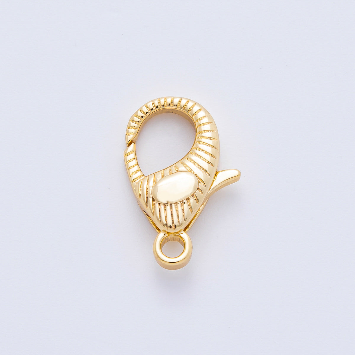 18K Gold Filled 17mm Sunburst Lobster Clasp Open Loop Closure Finding | Z1416