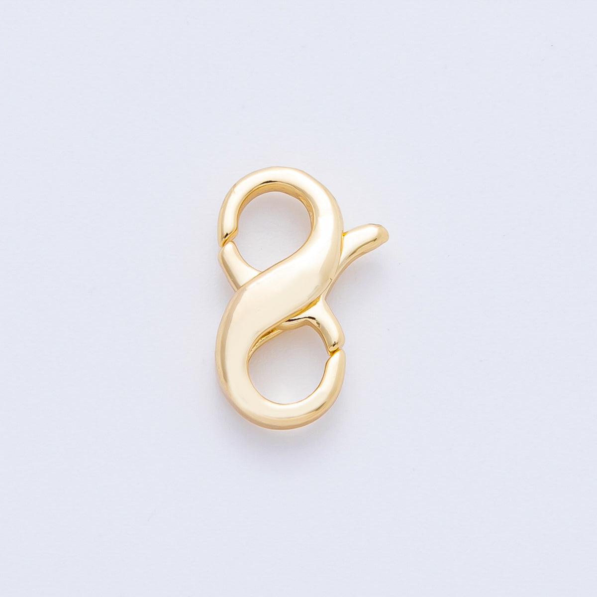18K Gold Filled 14mm Infinity Double Lobster Clasp Closure Finding | Z1419