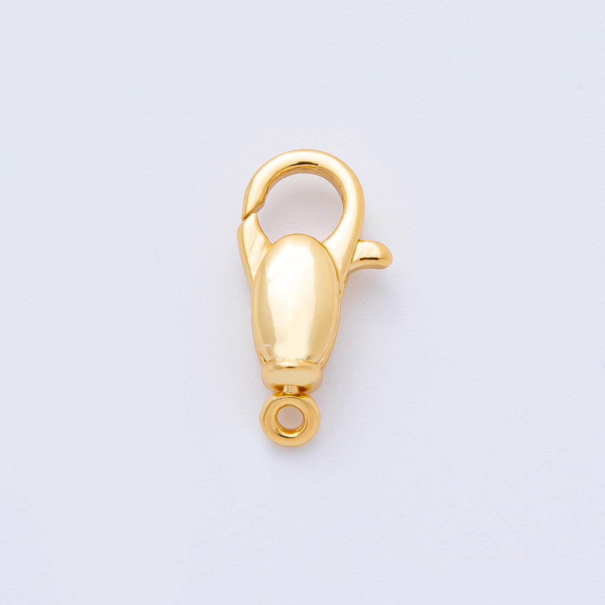 18K Gold Filled 14mm Bullet-Shaped Puffy Lobster Clasp Closure Finding | Z1422