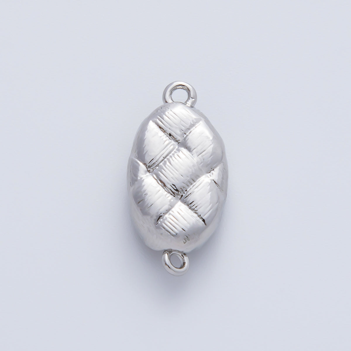 18K Gold Filled 20mm Quilted Box Clasps Closure Finding in Gold & Silver | Z1453