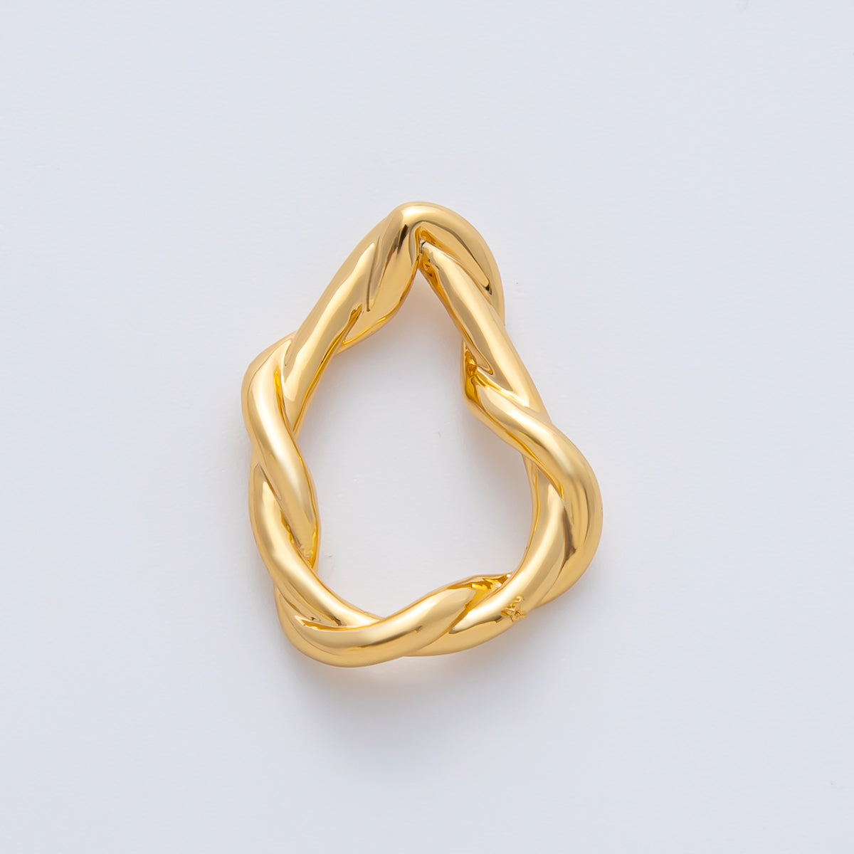 18K Gold Filled 20mm Geometric Irregular Knot Finding in Gold & Silver | Z1456