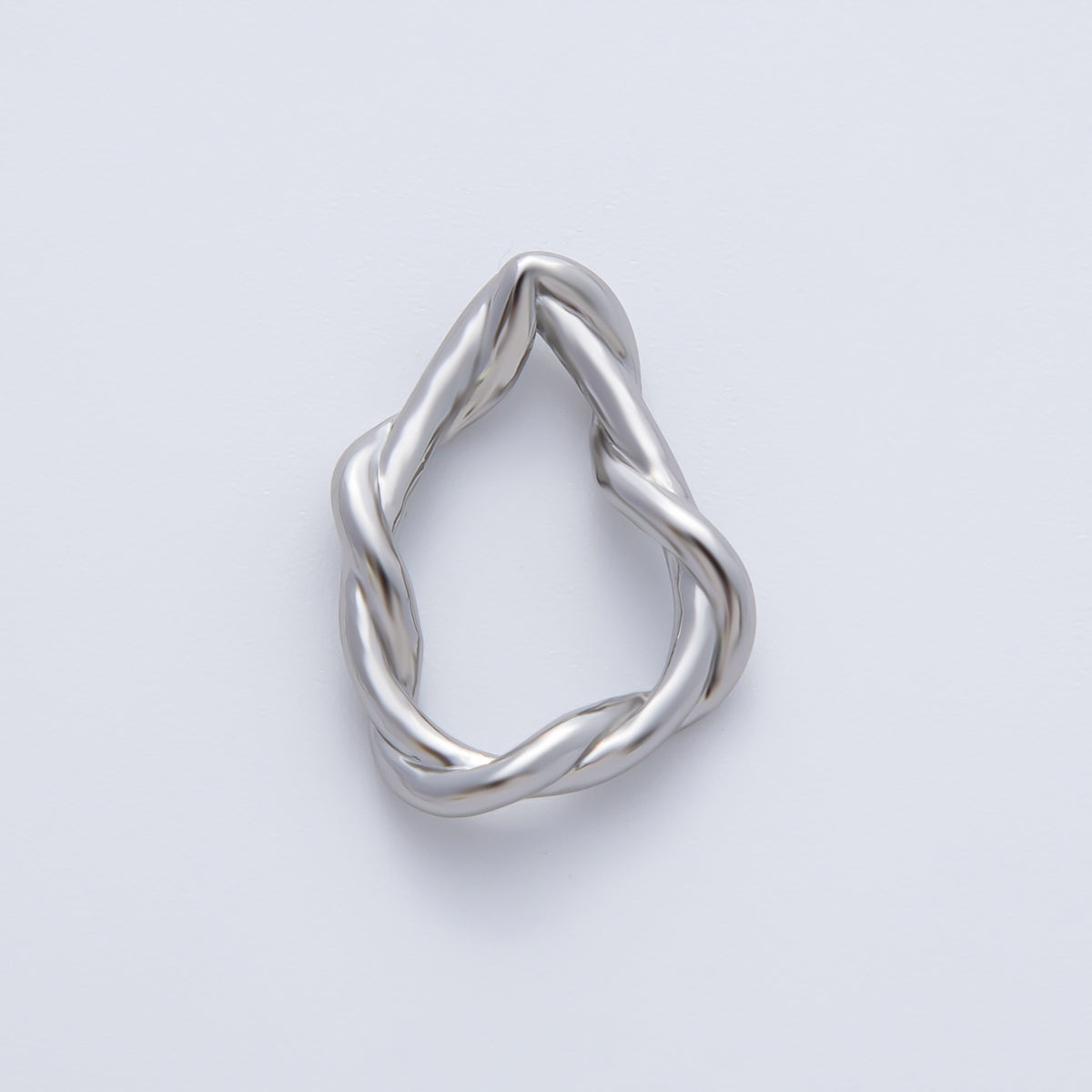 18K Gold Filled 20mm Geometric Irregular Knot Finding in Gold & Silver | Z1456