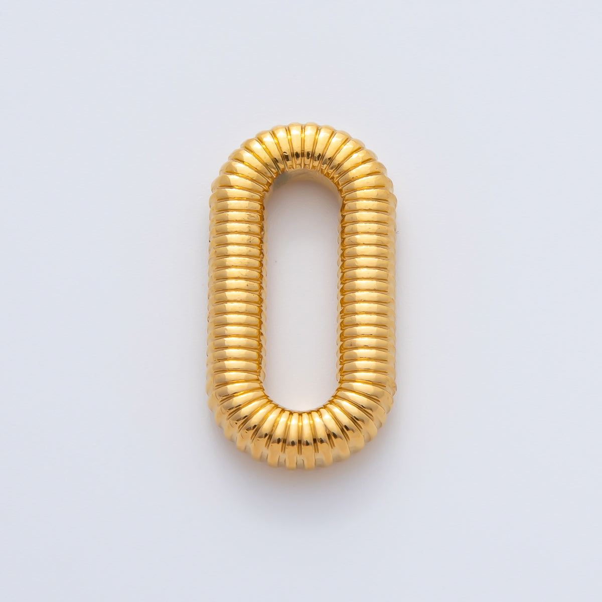 18K Gold Filled 27mm Oval Croissant Twisted Jewelry Finding | Z1468