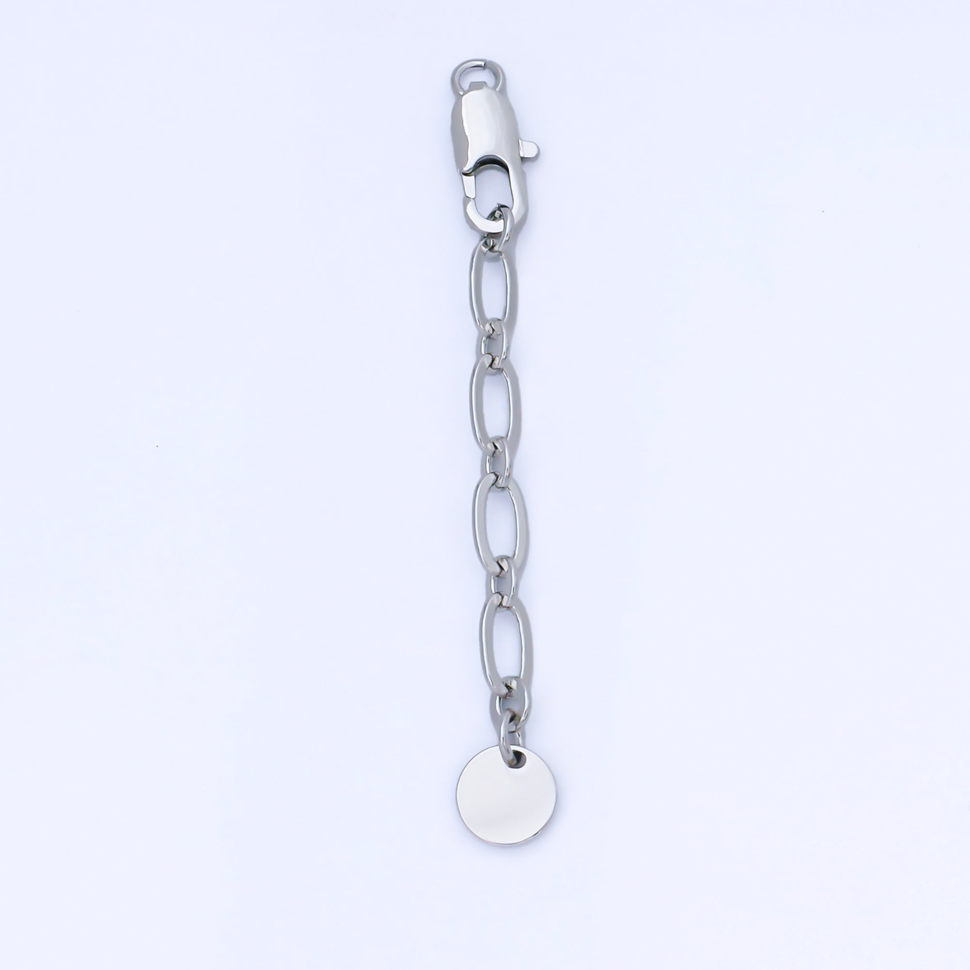 14K Gold Filled Extension Tail Paperclip Chain w. Lobster Clasp Jewelry Finding | Z1487