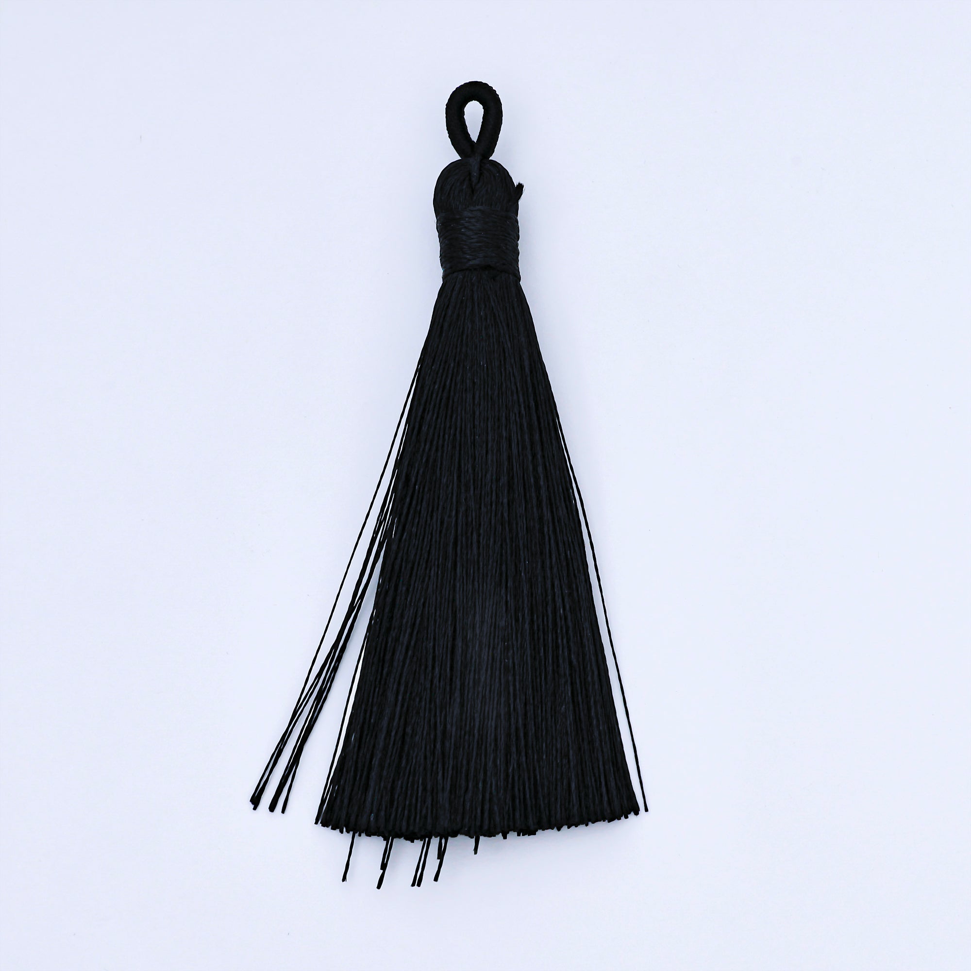 83mm Black Tassel Bail Drop Keychain Accessories | Z1494 - Z1496