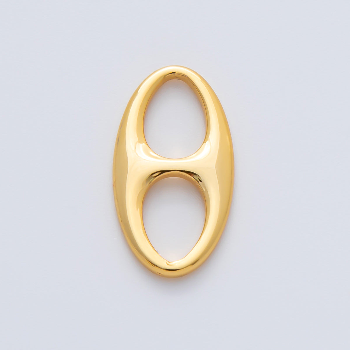 18K Gold Filled 19mm x 10mm Oval Mariner Anchor Link Finding | Z1603