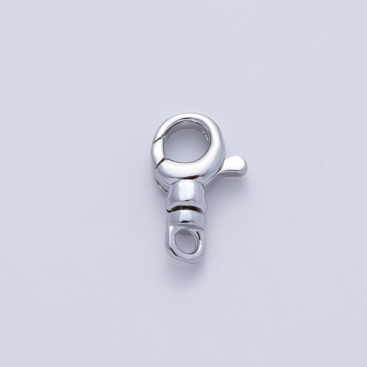 Rhodium Plated 12.5mm Swivel Lobster Claw Clasps Finding | Z1609