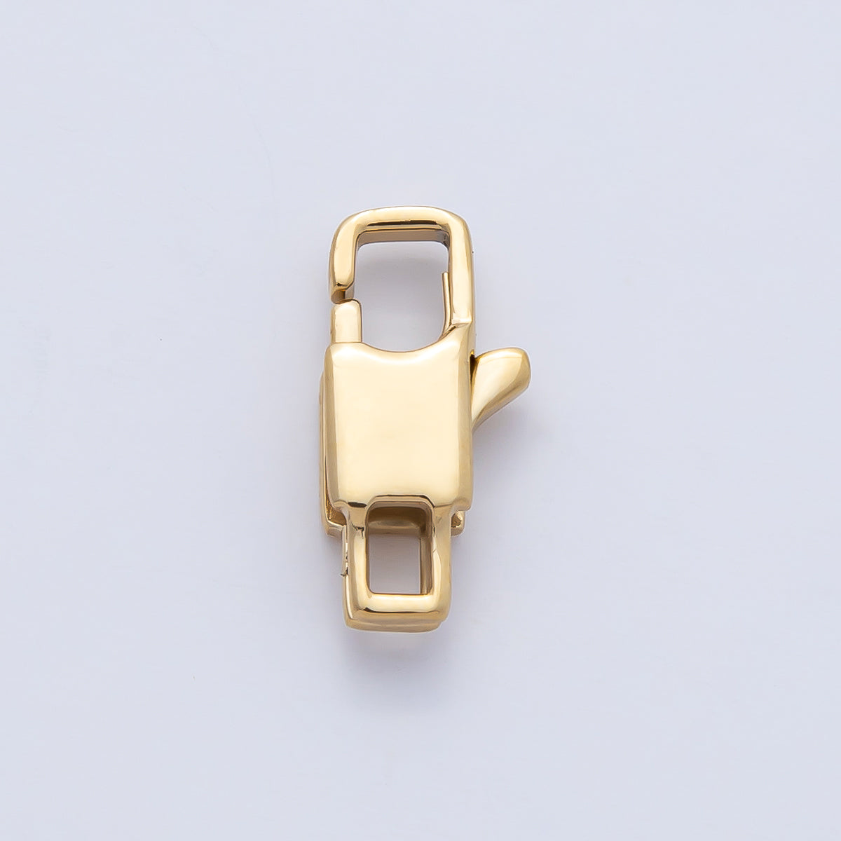 Stainless Steel 12mm Minimalist Rectangular Lobster Claw Closure Finding | Z1622