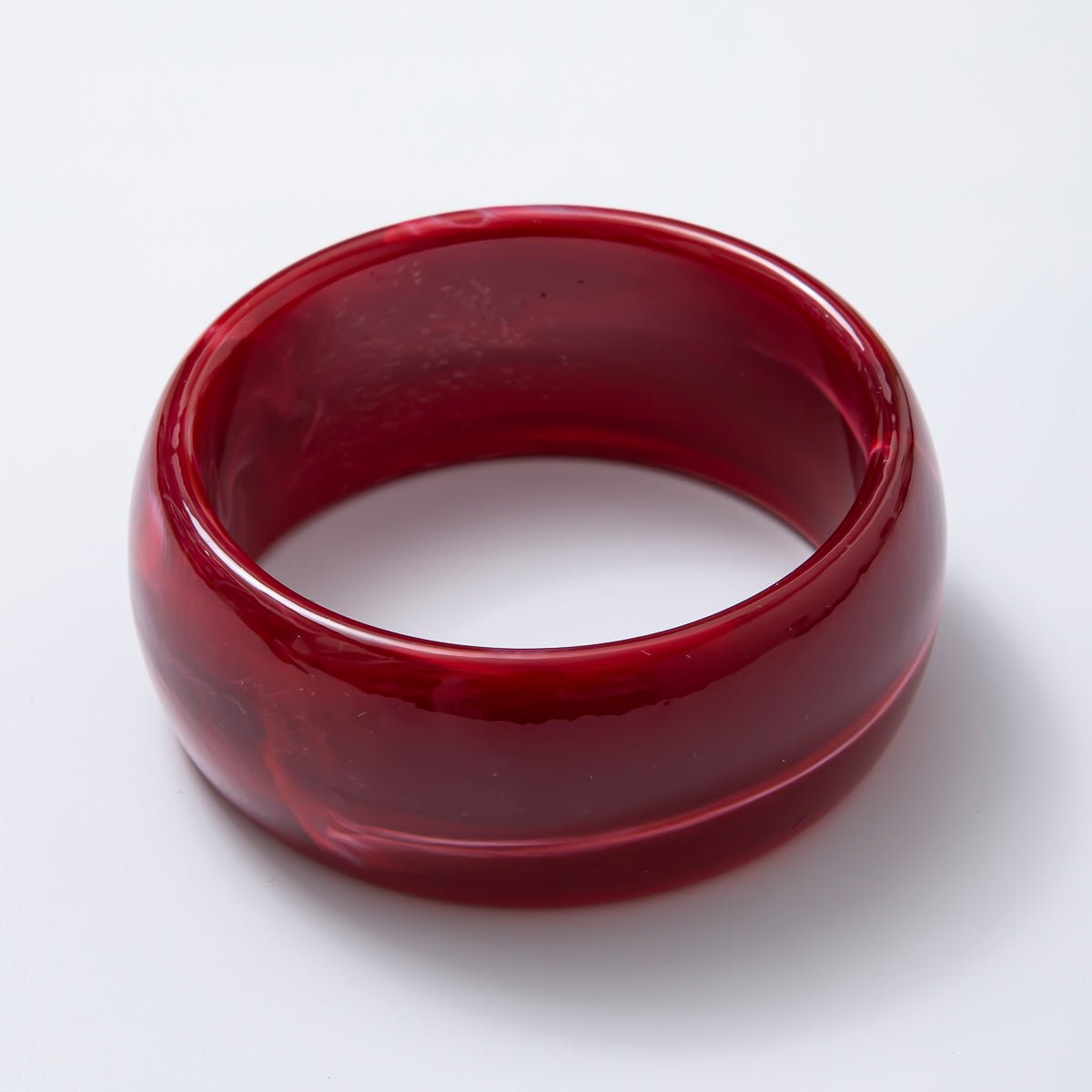 Acrylic Resin Wide Bangle Statement Bracelet | WA - 03428 ~ WA - 03442 - DLUXCA