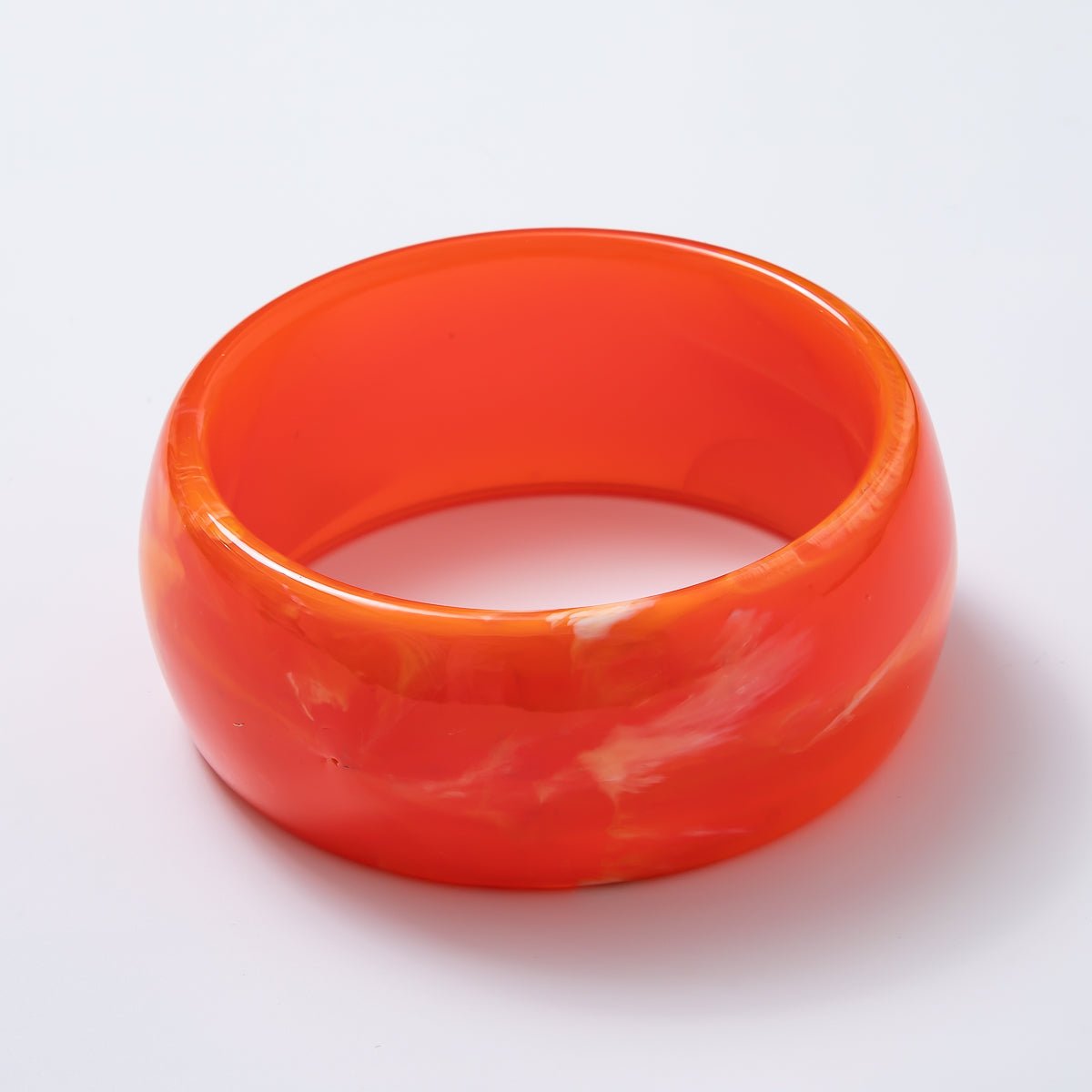 Acrylic Resin Wide Bangle Statement Bracelet | WA - 03428 ~ WA - 03442 - DLUXCA