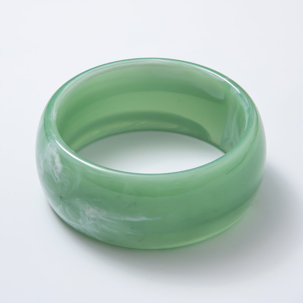 Acrylic Resin Wide Bangle Statement Bracelet | WA - 03428 ~ WA - 03442 - DLUXCA