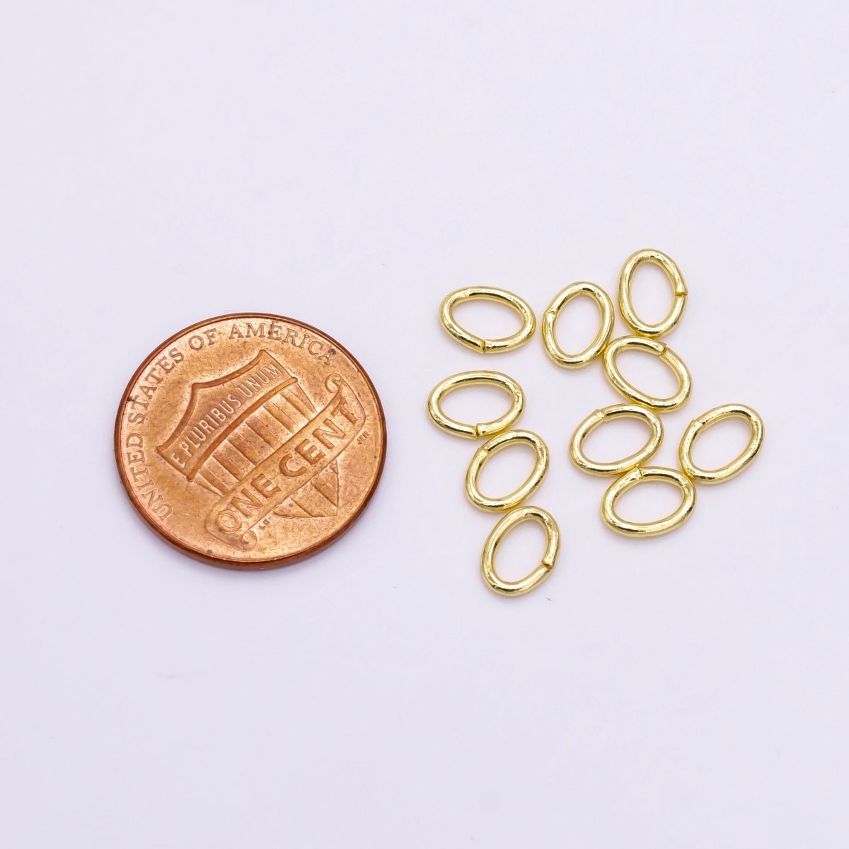 Bag Circle Soldered Gold Jump Rings Supply Findings For Jewelry Making Z - 853 - DLUXCA