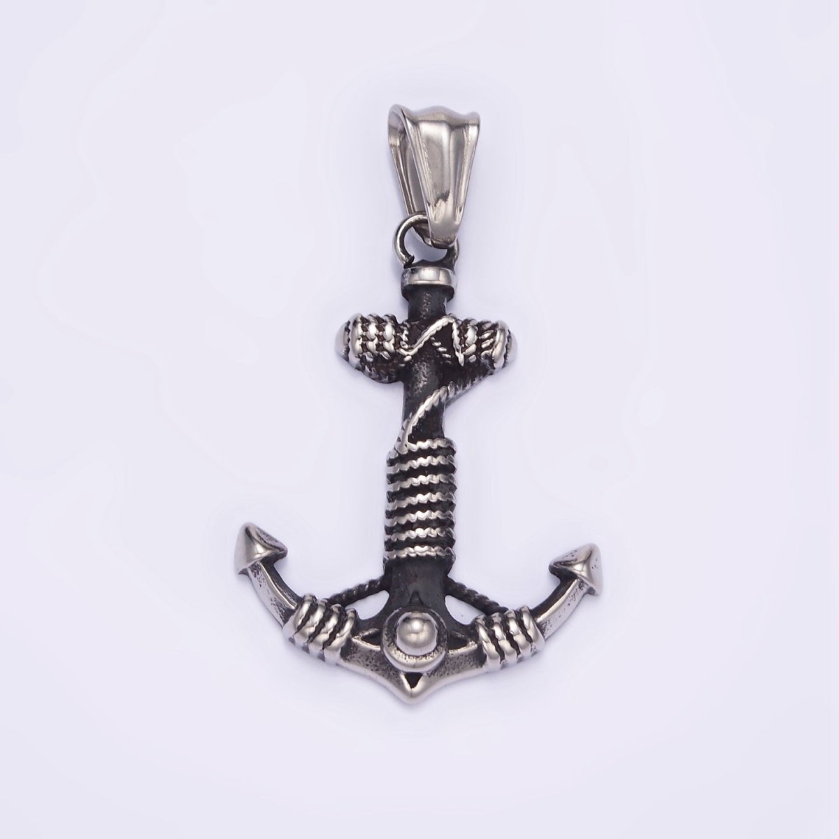 Big Stainless Steel Nautical Sailor Anchor Travel Good Luck Charm Pendant P1433 - DLUXCA