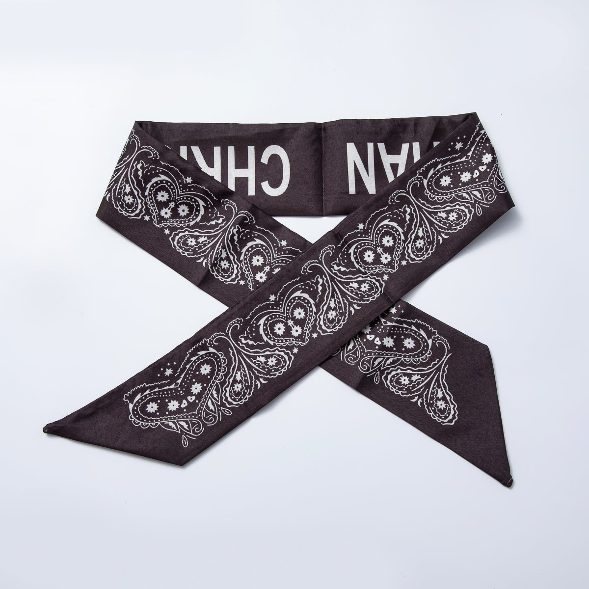 Brown Leaf, Red, Blue 73mm Soft Faux Silk Bandana Scarf Necklace | WA - 1758 - DLUXCA