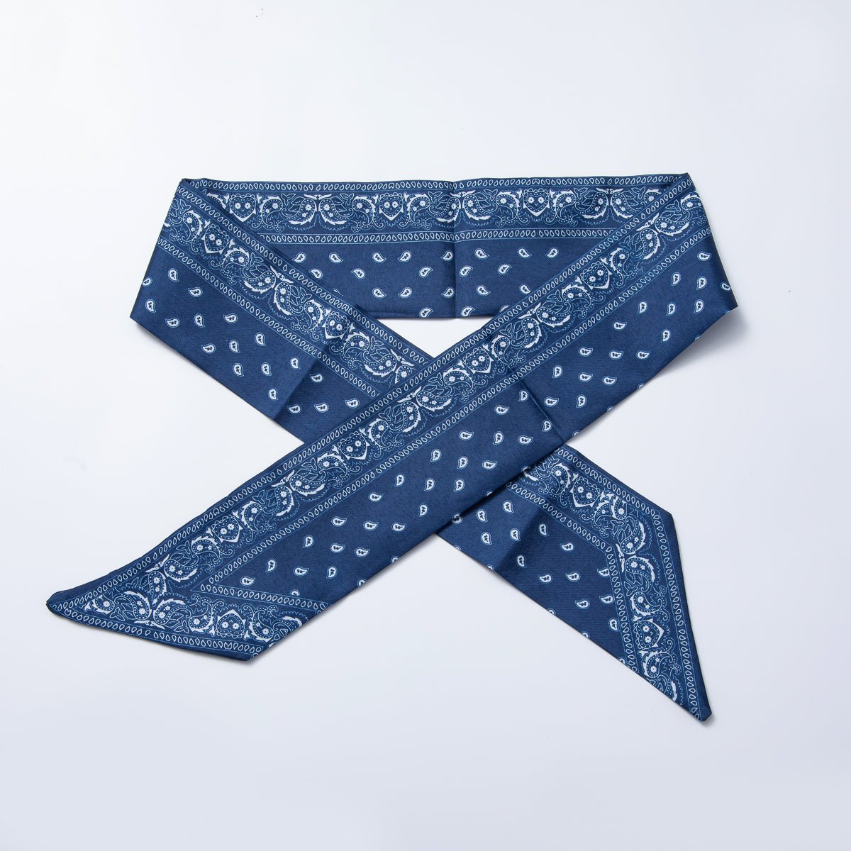 Brown Leaf, Red, Blue 73mm Soft Faux Silk Bandana Scarf Necklace | WA - 1758 - DLUXCA