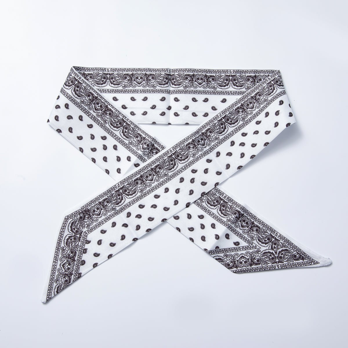 Brown Leaf, Red, Blue 73mm Soft Faux Silk Bandana Scarf Necklace | WA - 1758 - DLUXCA