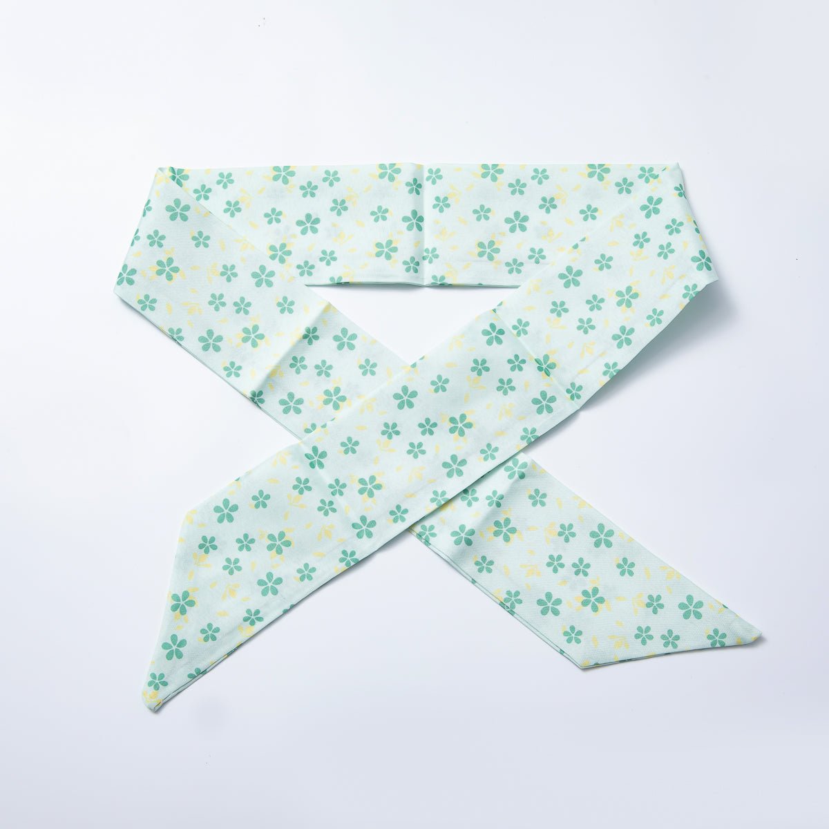 Brown Leaf, Red, Blue 73mm Soft Faux Silk Bandana Scarf Necklace | WA - 1758 - DLUXCA